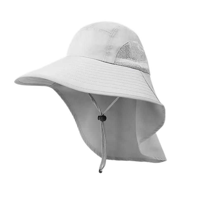 Pălărie de soare cu bor larg de vară pentru bărbați și femei, reglabilă, protecție în aer liber, Safari, capac pentru drumeții, pescuit, pălărie de protecție solară, ceai cules pălărie