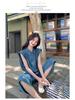 Women's French Design Denim Sleeveless Top & Wide-Leg Pants Summer Set