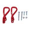 2 Pcs Front Tow Hook 84280203 Red Heavy Duty Steel Front Lower Bumper Trailer Ring with Bolts and Nuts