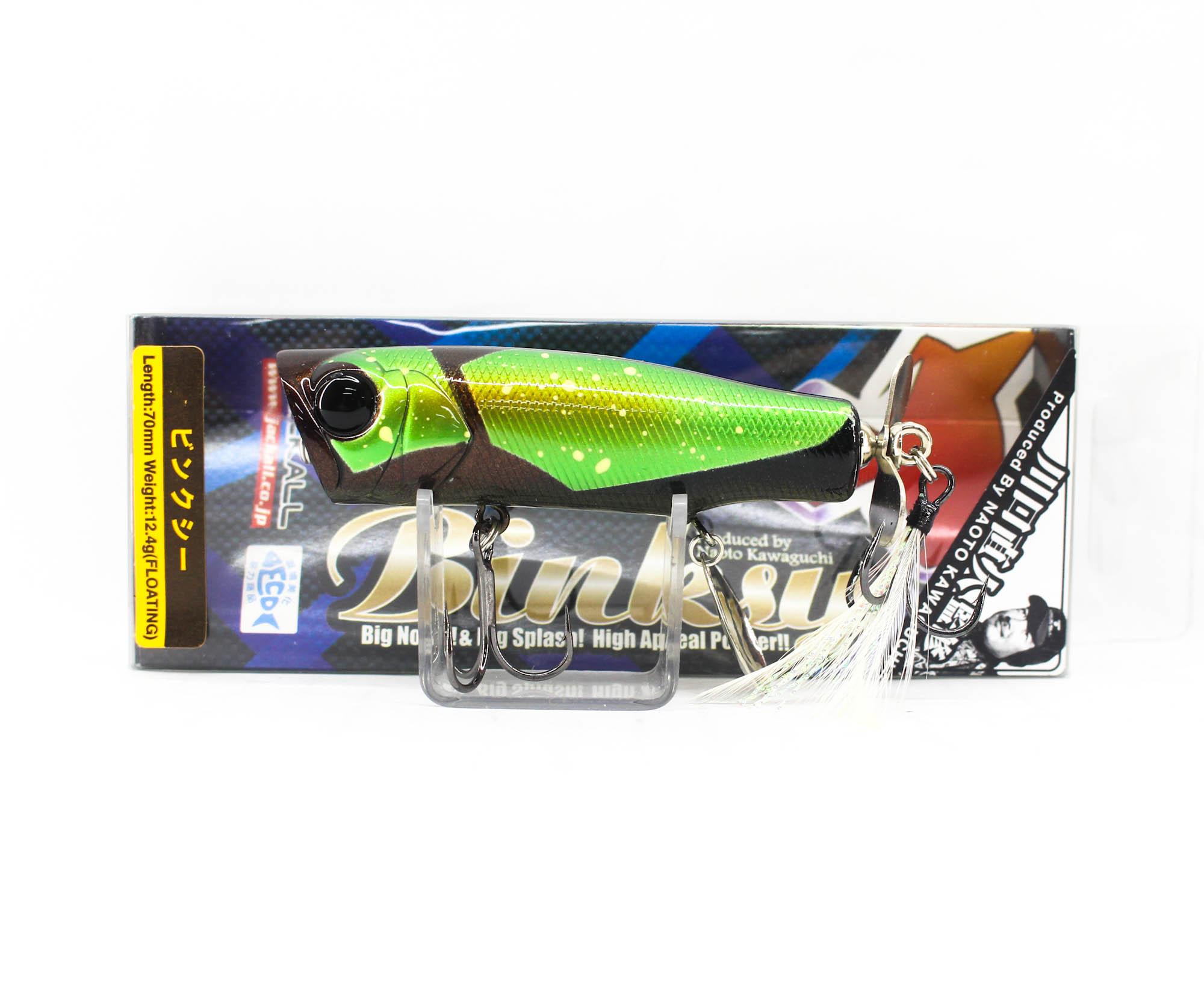 Jackall Binksy 70мм 12.4г Плавающий воблер NK Green Bug (0839)