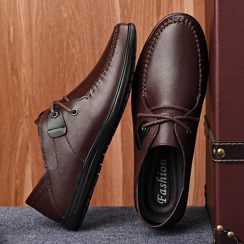 Herren Lederschuhe Business Kleid Herren Formelle Gentleman Schuhe Schuhe Atmungsaktiv Bequeme Oxfords Schuhe Leicht Bequem Weich