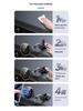 25W Magnetic Car Phone Holder with Wireless Charging and Suction Cup Mount