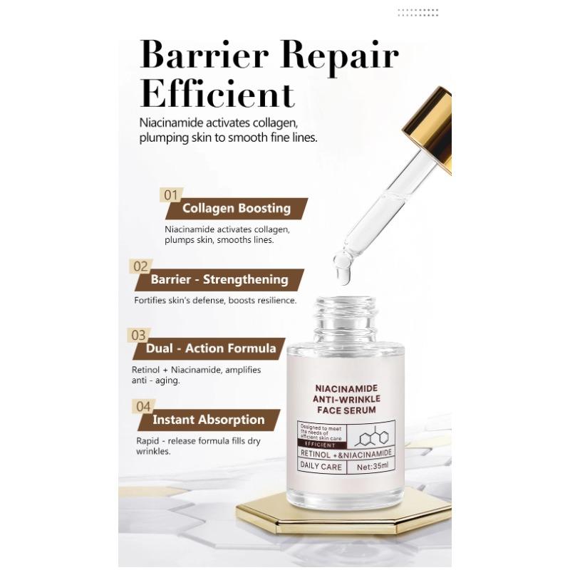 Niacinamide Anti-Wrinkle Facial Essence Fades Flare To Improve Dull and Brighten Skin Tone