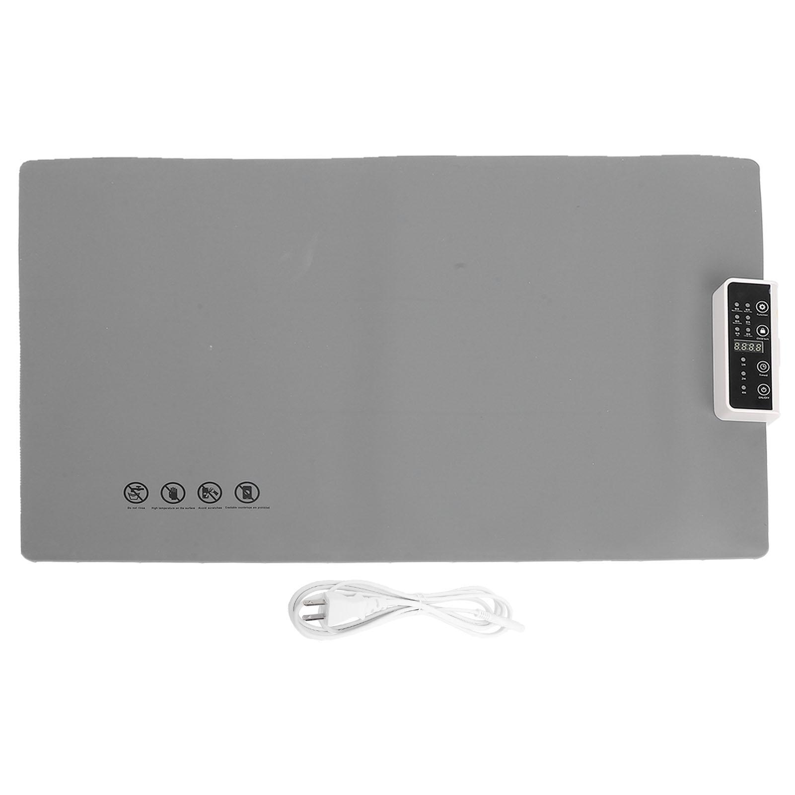 

Подогреватель для еды, силиконовый электрический подогреватель, складной подогреватель, подставка для еды с 5 уровнями температуры серый