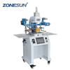 ZONESUN ZY-HTP-B Pneumatic Stamping Machine leather LOGO Creasing machine LOGO stampler name card stamping machine