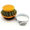 For Motorized Bicycle Push Mini Moto Pocket Bike ATV Quad Motorcycle Parts- Universal 38MM Air Filter Gold