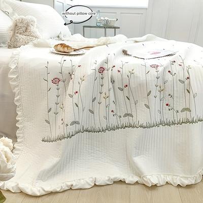 Korean Version Embroidered Summer Quilt Air Conditioning Blanket Bedding