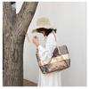 Stylish Pvc Transparent Jelly Beach Bag Waterproof Shoulder Bag In Rose Red Blue Gold Brown