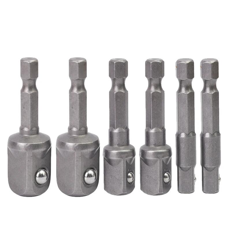 Steckschlüsseladapter Chrom-Vanadium-Stahl Schlagsechskant Schaftsatz 1/4" 3/8" 1/2" Verlängerung Bohrer Stangen-Satz Antriebskraft Bit Werkzeuge