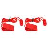 2pcs Treadmill Universal Safety Key Treadmill Magnet Key Universal Replacement Treadmill Magnet Security Lock Red