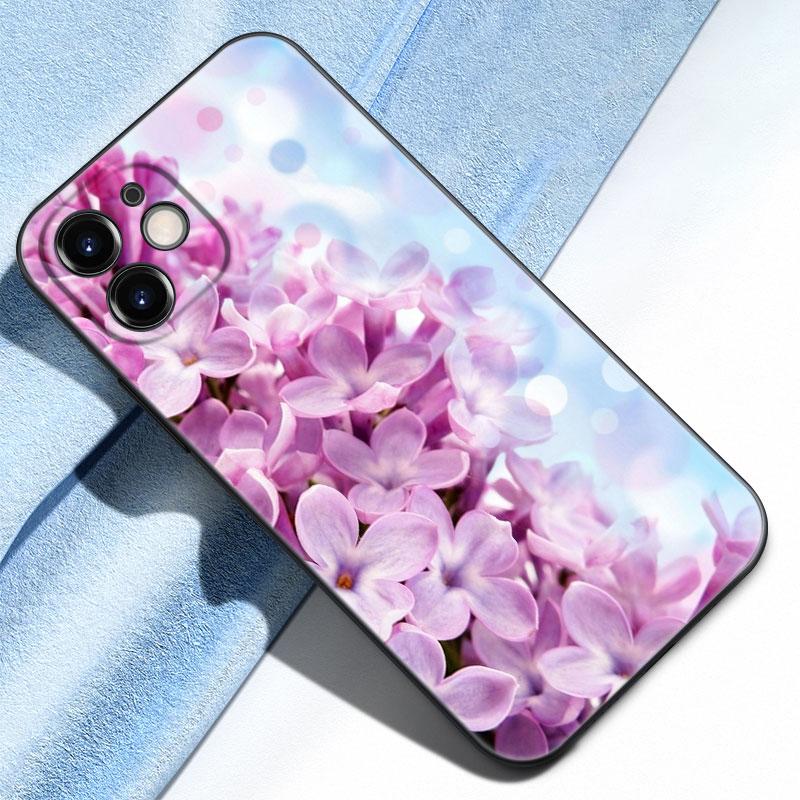 Lavender Purple Flower Phone Case For iPhone Samsung Galaxy Redmi Xiaomi Oppo OnePlus Note S A 7 8 9 10 11 12 13 14 20 21 22 23 53 54 Pro Max Ultra
