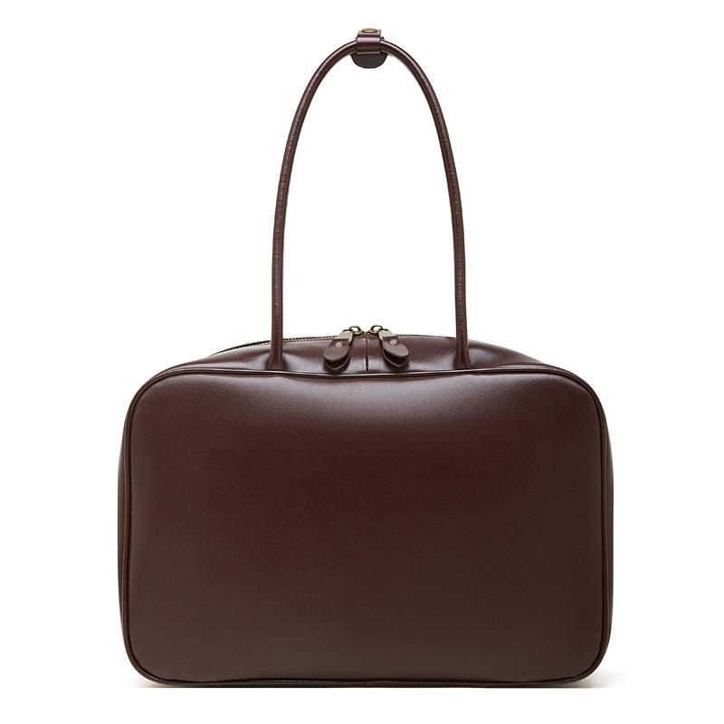 

Spring And Summer Handbag Women S Small Square Bag Leather Women S Bag Shoulder Messenger Bag Boston Women S Bag 35*12*23 кавовий