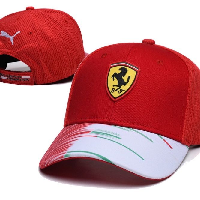 F1 Ferrari Team Hat Fans Racing Men's Women's Visor Riding Summer Baseball Cap For Ferrari F430 Stradale 458 488 599 612 FF F12
