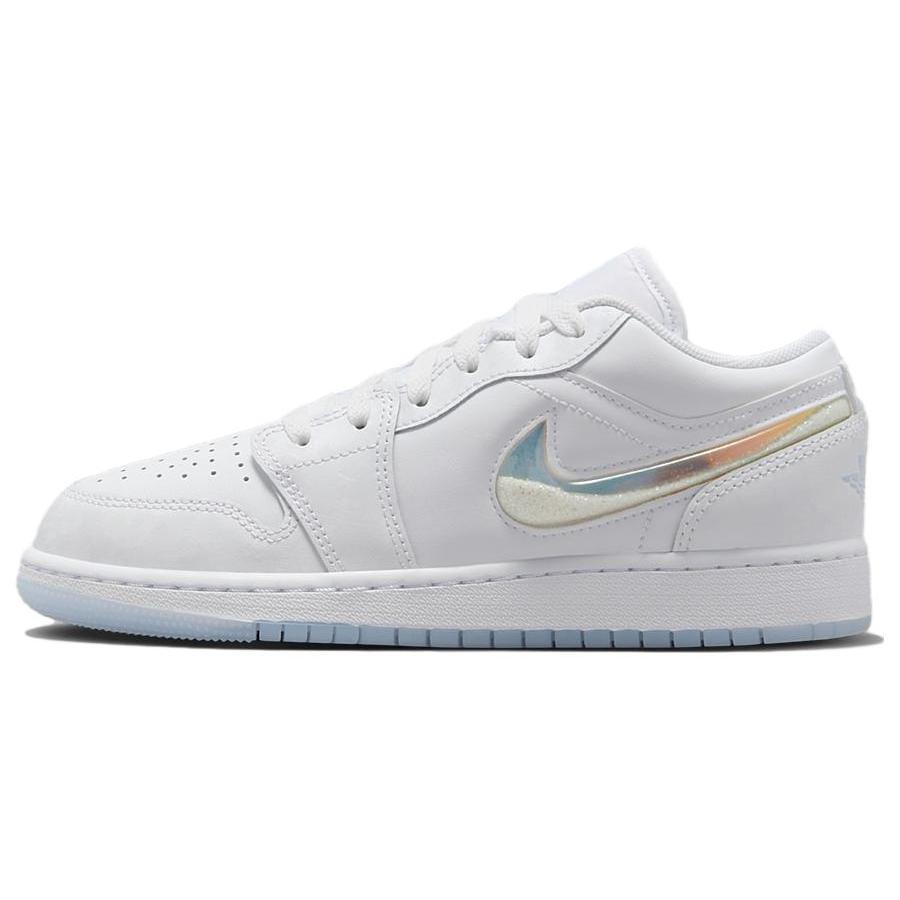 

Новые Jordan 1 Low SE с блестящим Swoosh GS FQ9112-100 38.5