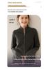 Women's Stand Collar Double Zipper Goat Cashmere Cardigan - Autumn/Winter Solid Color Knit
