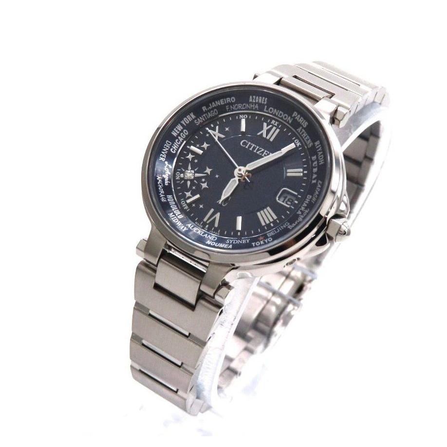 [EC1010-81L] CITIZEN Citizen часы XC 1P бриллиант темно-синий с блестками Отличное состояние