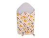 2-in-1 Baby Wrap with Tie, Stiffened and Soft - Cream Animals