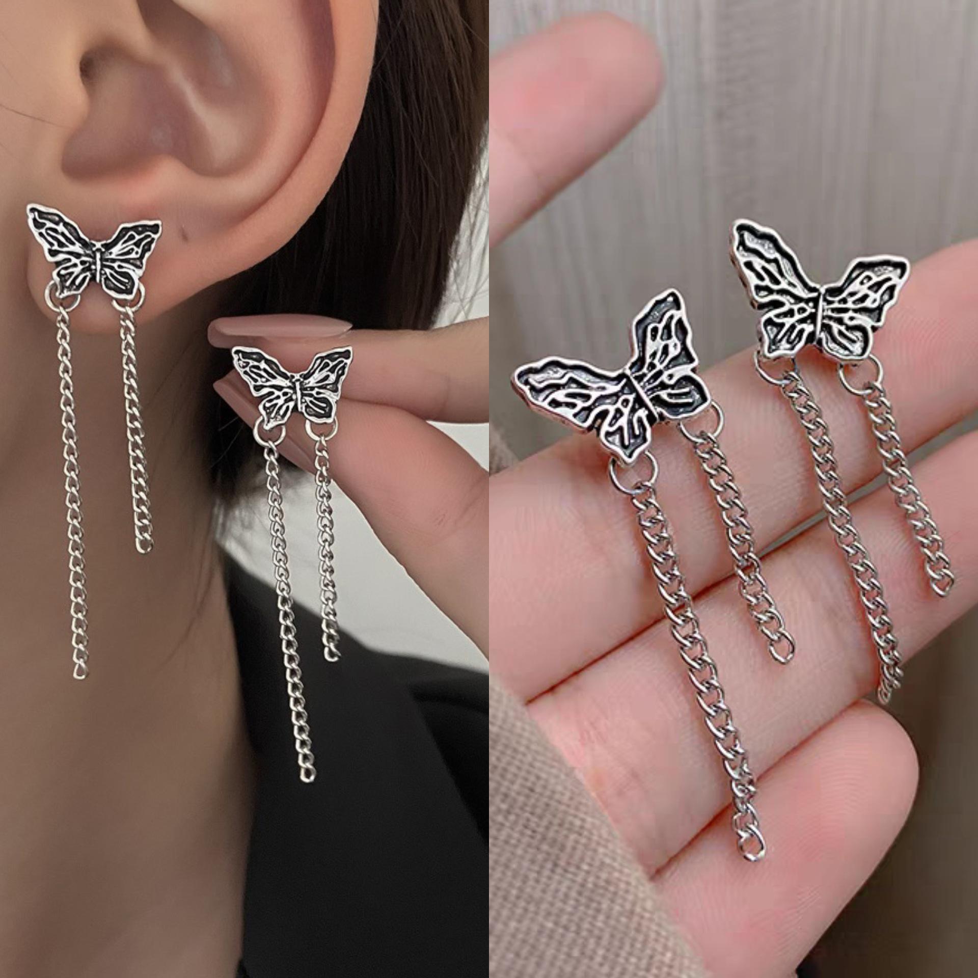 

Элегантные ретро серьги-бабочки - Винтажный дизайн для женщин