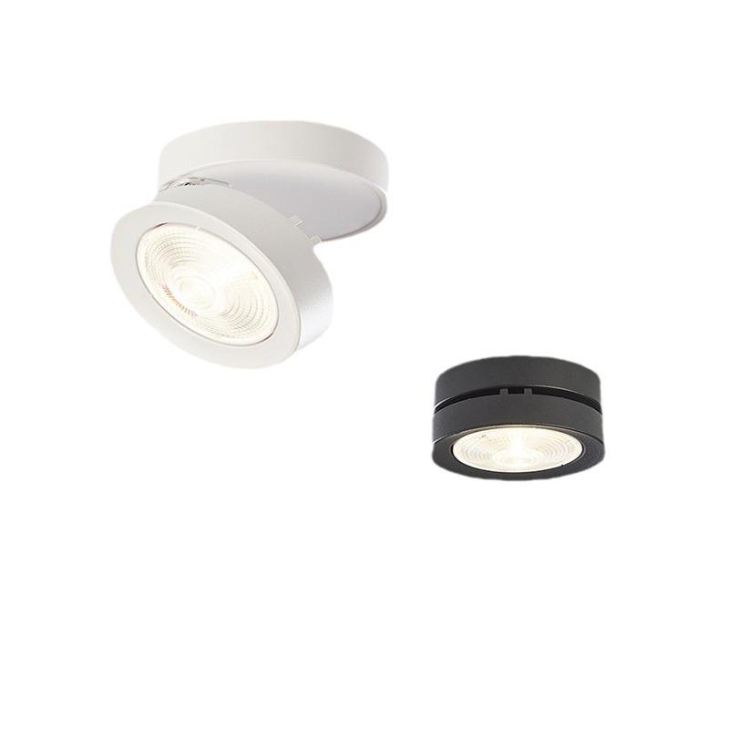 Folding Surface-Mounted Adjustable LED Spotlight for Hallway and Background Wall