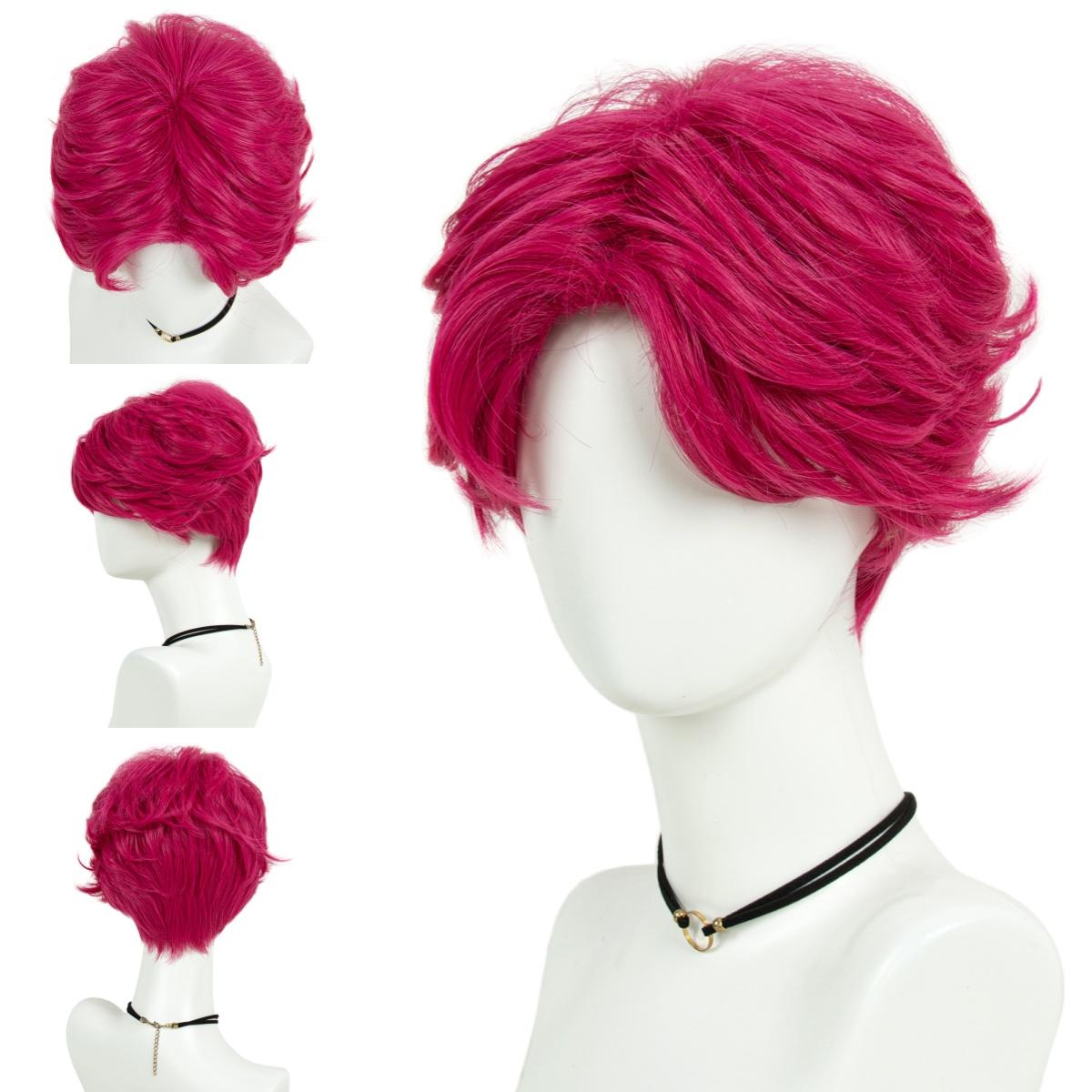 REEWES K-pop Romance Baby Secret Abby Pruik Roze Groen Paars Zwart Synthetisch Haar Voor Anime Cosplay Halloween Feest 1pc brown