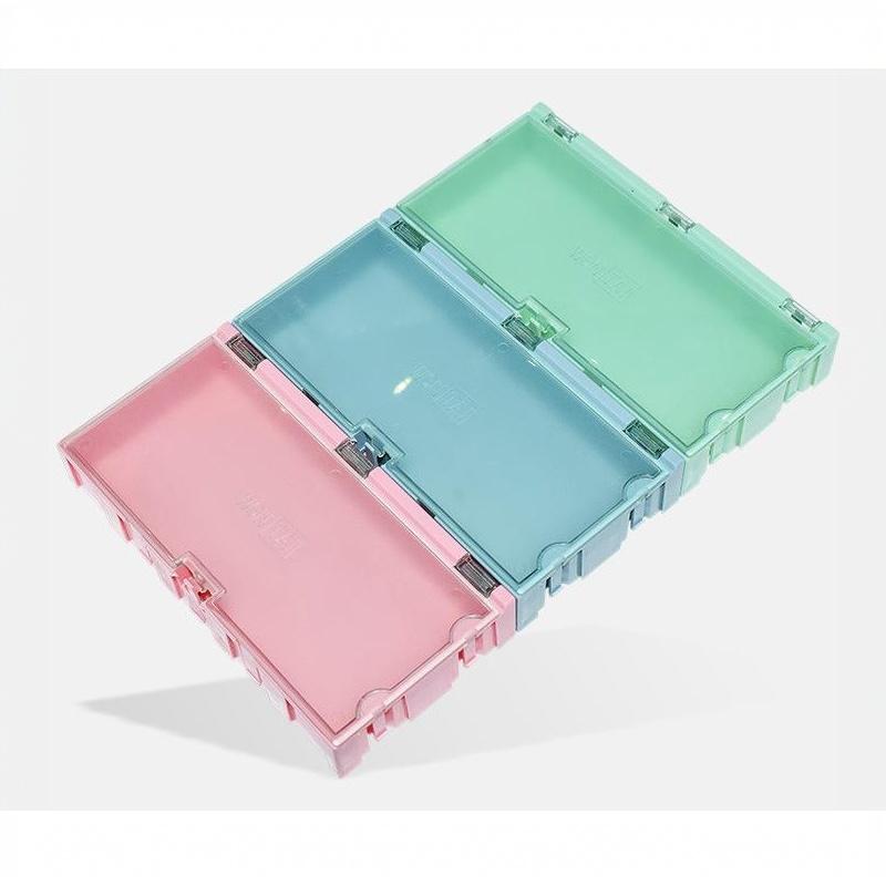 5Pcs Splicable Mini Electronic Component Storage Box Detachable Organizer Case For Resistor Ic Patch Screw Small Hardware Parts