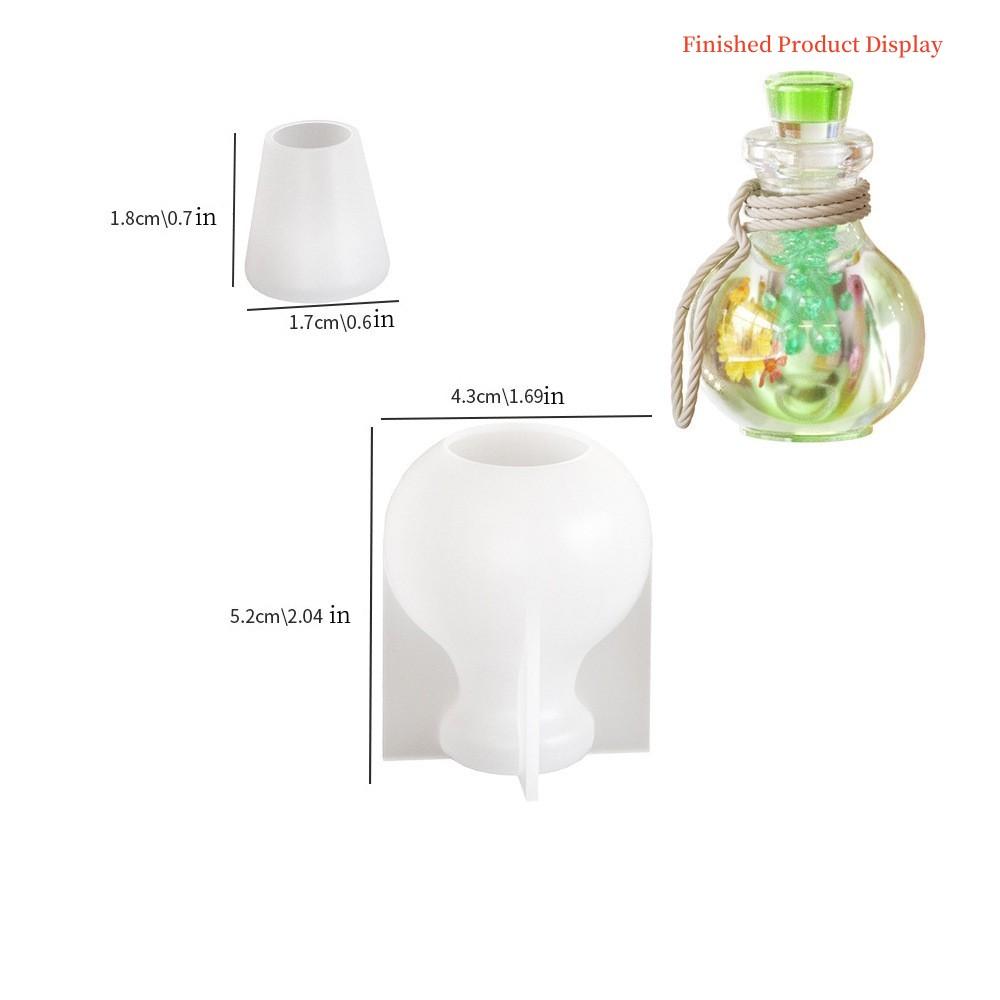 7 ks/šarže DIY Křišťálová Epoxidová Láhev s Písečným Efektem Silikonová Forma Malé Noční Lampičky Láhve AromaRelax Láhve s Tekutým Pískem Forma Pro Výrobu Pryskyřice