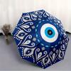 1pc Evil Eye Mandala Automatic Open/Close Umbrella, Portable Folding Umbrella for Travel, Themed Events,
