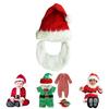 Christmas Kids Snowman Velvet Cosplay Costume Soft Comfortable Gift Idea