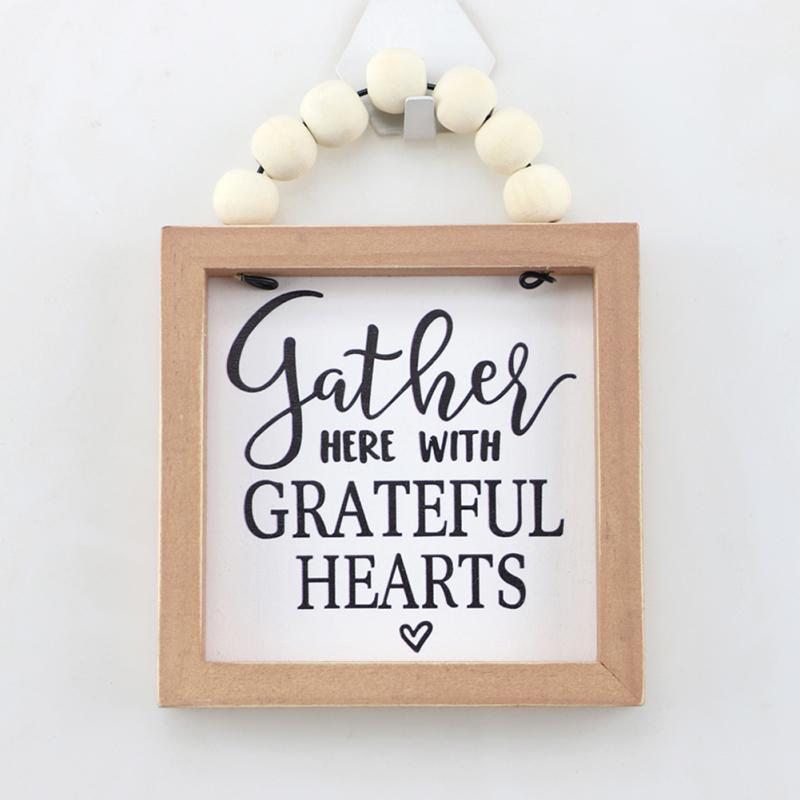 Quadratisches Holz-Hängeschild Holztafel Wandkunst Für Küche Schlafzimmer Wohnzimmer Arbeitszimmer Dekorationen