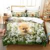 Dog Duvet Cover Cute Dogs Bedding Set Cartoon Puppy Pattern Duvet Cover Set 3D Print Dogs Pattern For Kids Adults