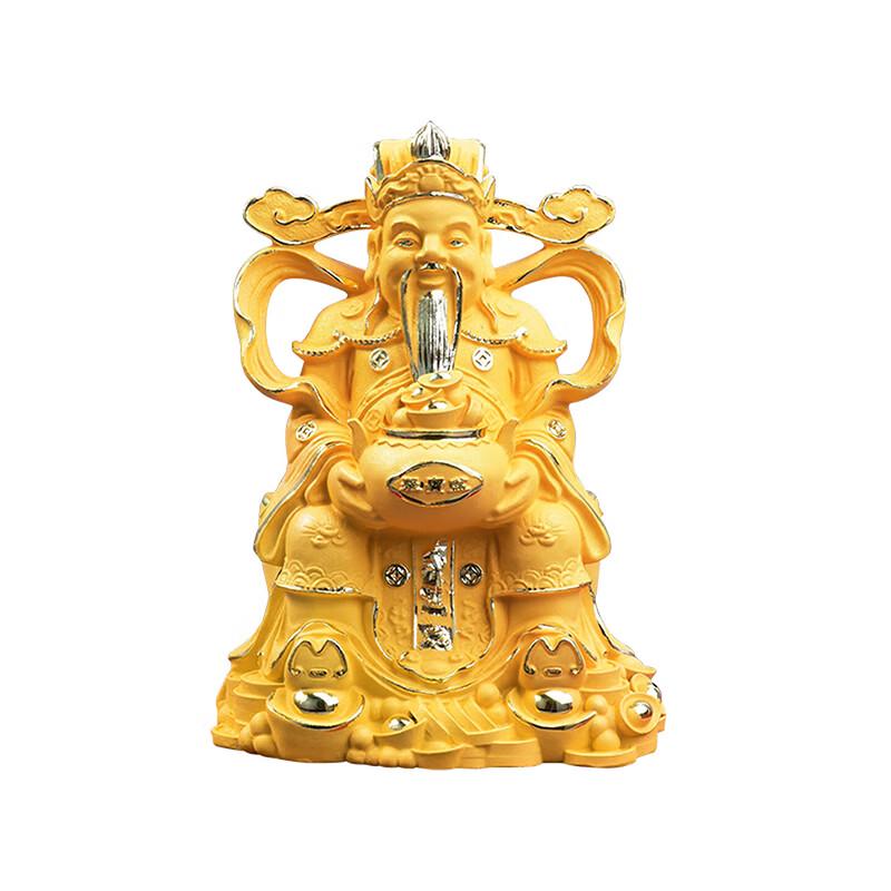 Velvet Sand Gold God of Wealth Ornament