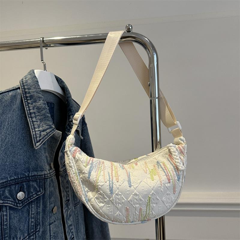 

Корейская версия модной нагрудной сумки женская 2025 новая повседневная универсальная сумка-мессенджер поясная сумка для мобильного телефона спортивная дорожная сумка через плечо белый