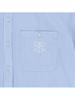 TUOMIO Round Collar Emblem Shirt [Baby Blue]