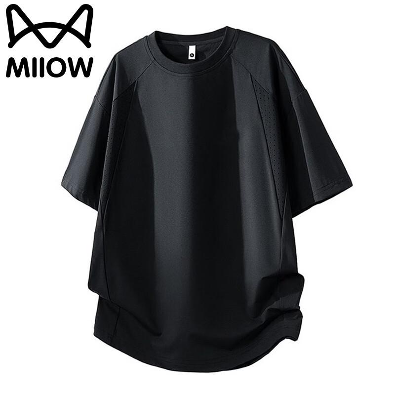 MiiOW Men s Summer Ice Silk Quick-Dry Sport T-Shirt 3XL