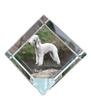 Bedlington Terrier, Rothbury Terrier, Rodbery Terrier – Crystal Cube with a Photo, Photo of a Horse In Crystal |