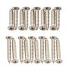 Musiclily Ultra 2.5x15mm+2.5x18mm Stainless Steel Threaded Screws for M-Backer Escutcheon Electric Guitar/Bass, Nickel (Pack of 20)