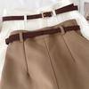 Chic Women's High-Waisted Wide-Leg Belted Shorts - Summer 2025 Arrival