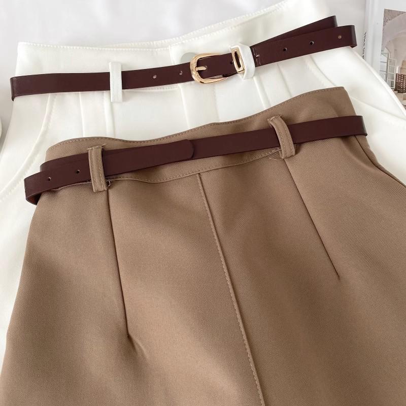 Chic Women's High-Waisted Wide-Leg Belted Shorts - Summer 2025 Arrival