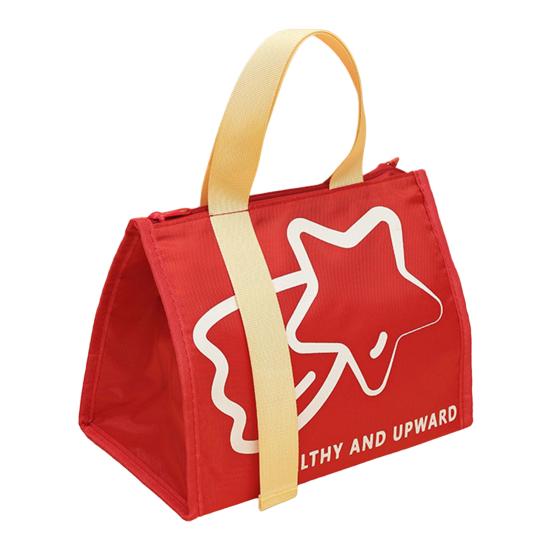 

Сумка Bento, складная водонепроницаемая ткань Оксфорд, повседневное использование, студенческая коробка для завтрака, сумка для домашнего использования красный