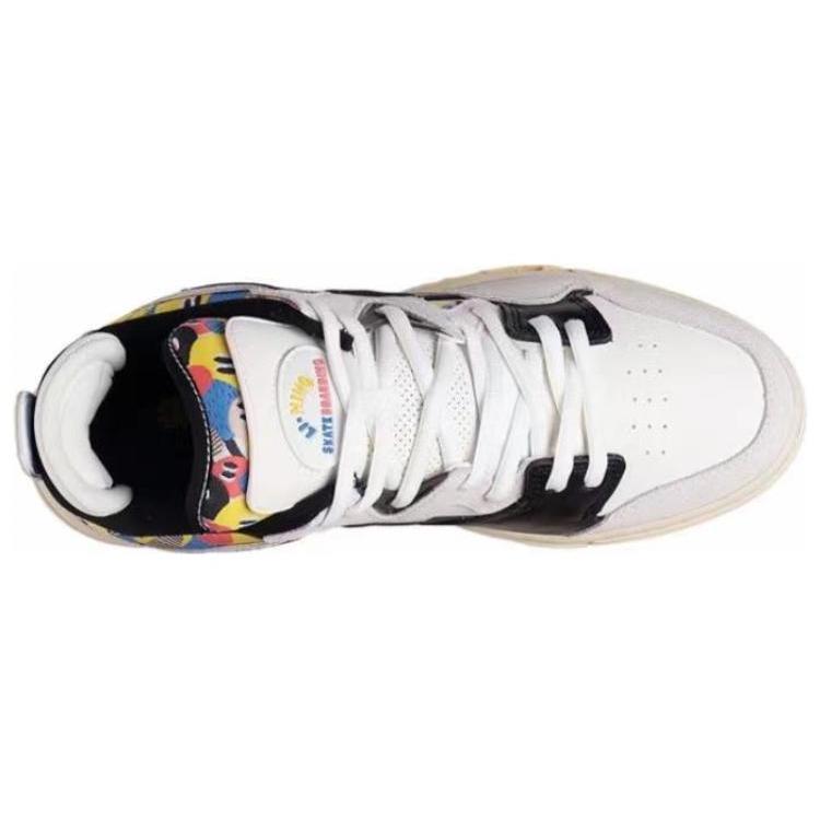New LiNing Wave Pro Anti Slip Wear Resistant Low Top Skateboard Shoes Women's White Black AECS036-1