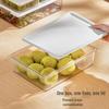 Transparent Food-Grade Freezer Storage Box with Lid for Fresh-Keeping