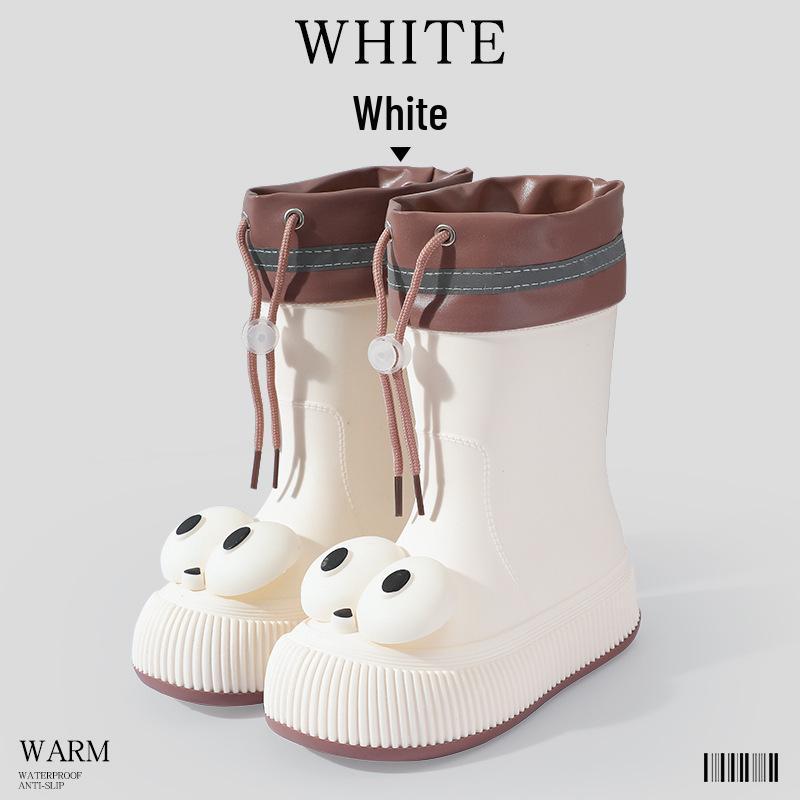 

Женские водонепроницаемые модные дождевые сапоги - Нескользящие, на флисовой подкладке, до середины икры, для взрослых и детей 36-37