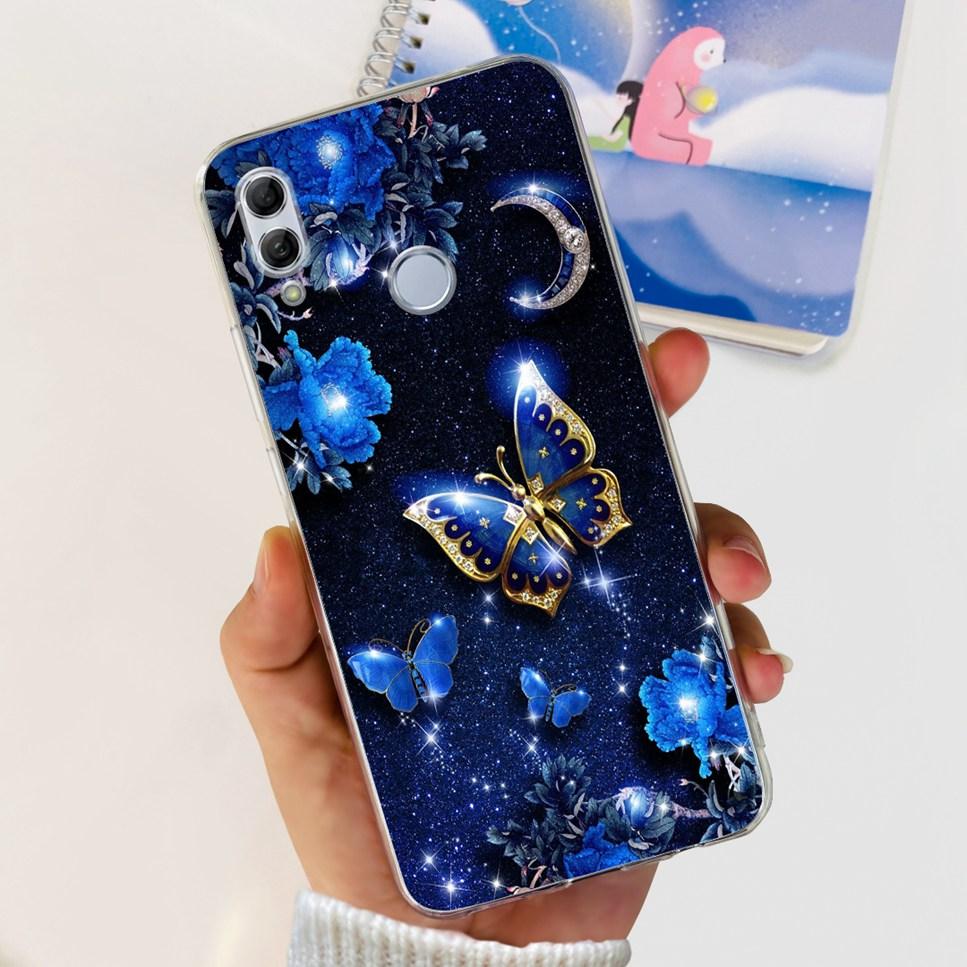 For Honor 10 Lite HRY-LX1 Case Luxury Flower Love Soft TPU Silicone Clear Cover For Huawei Honor 10Lite 6.21" Phone Case Fundas