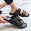 Men's Summer Slippers 2025 Breathable Outdoor Beach Sandals Non Slip Flip Flops New Flat Slippers High Quality Men's Shoes