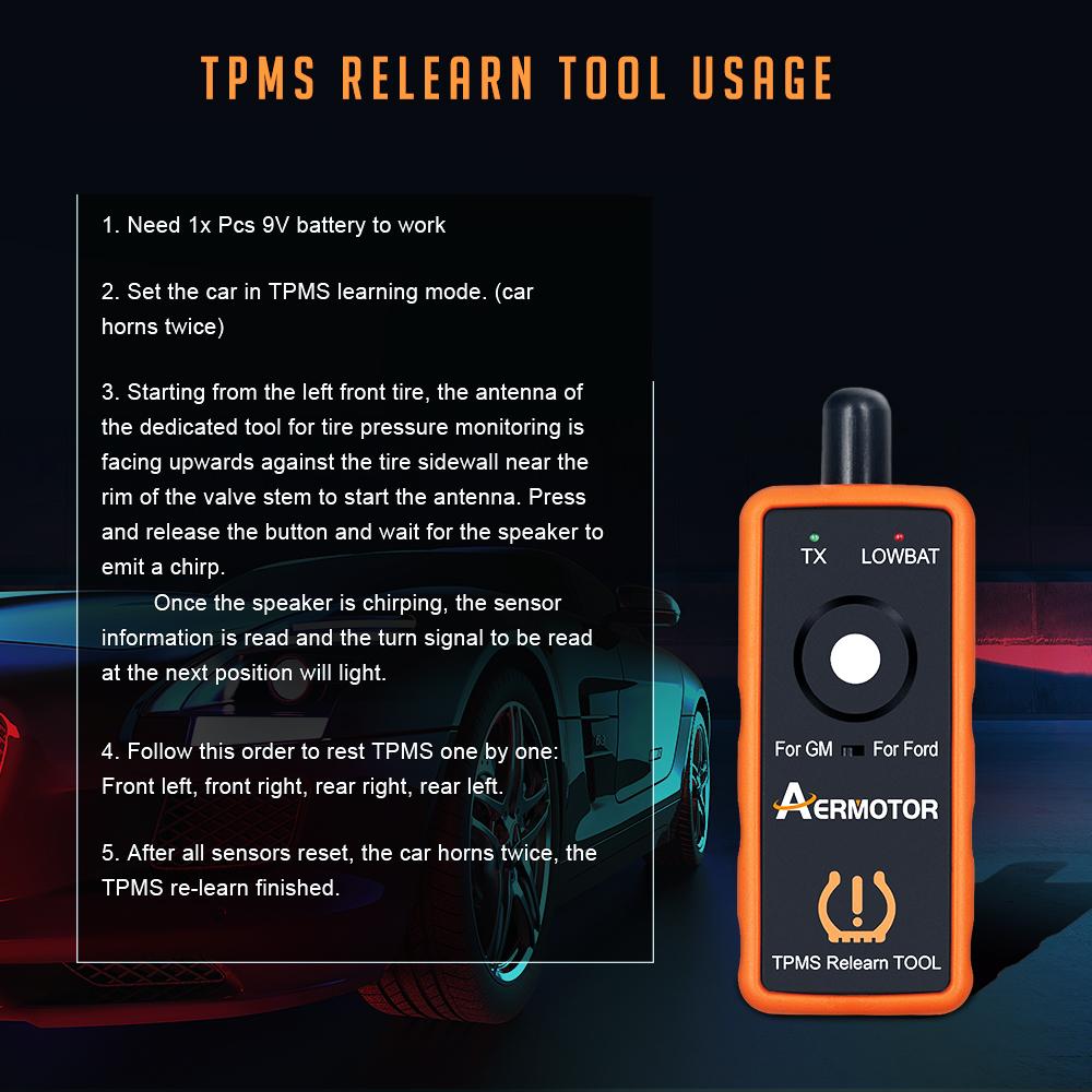 Car Tire Pressure Monitor EL-50448 2IN1 For G-M/Ope EL-50449 For Ford/Lincoln Code Readers 4