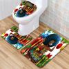 African Women'S Bathroom Floor Mat Three-Piece Bathroom Carpet Toilet Mat Set Doormat Bathroom Non-Slip Mat