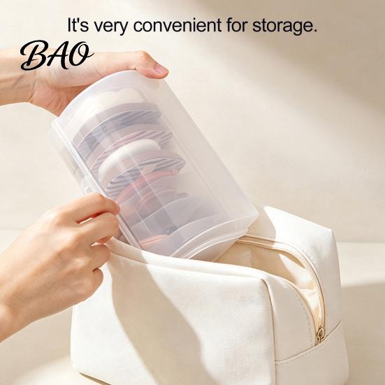 Makeup Sponge Holder Powder Puff Storage Box, Flip-top Lid Transparent Holder, Stackable Vanity Organizer Cosmetic Case for Dressing Table And Travel