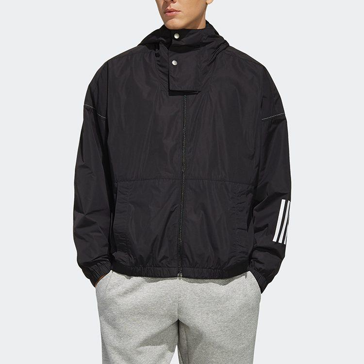 adidas Jackets Men's Black Hooded Moderate Other ED1931