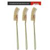 Iron Handle Wire Brush for Cleaning and Rust Removal - Bent Head, Stainless Steel, Nylon, Mini Size