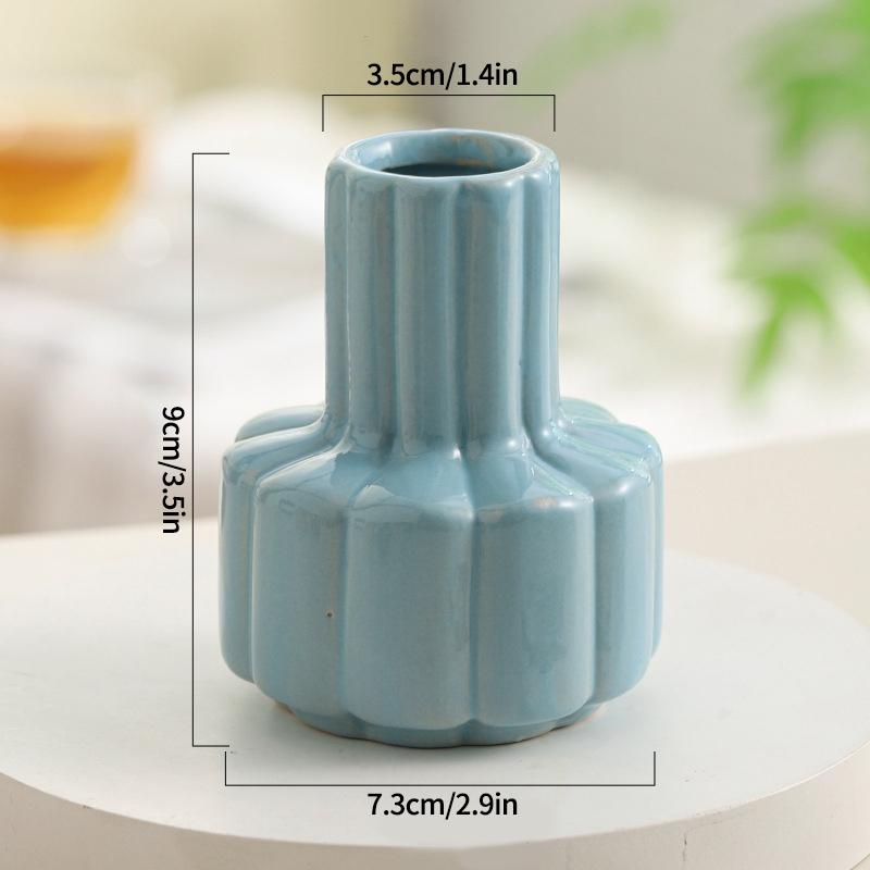 Ins Ceramics Vase Plant Flower Bottle Table Decoration Flower Vase Colorful Vases Wedding Decoration Home Decoration